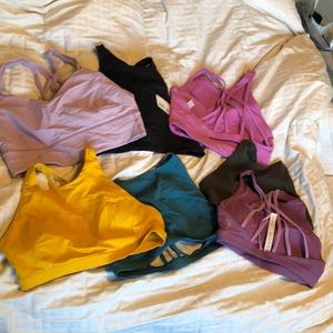 Lululemon Free To Be Serene and Energy Sports Bras High Neck & Long Line 🍋